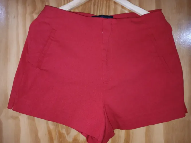 Short Renner M - tecido vermelho