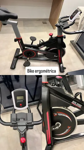 Bicicleta Spinning Mecânica New Speed Q50 Vermelha/Preta