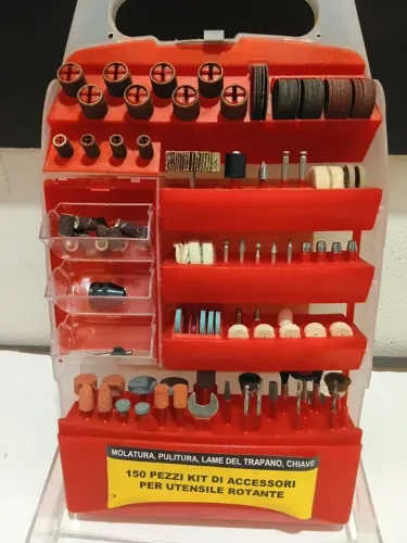 Kit Acessórios para Micro Retífica / Dremel com Maleta lima rotativa