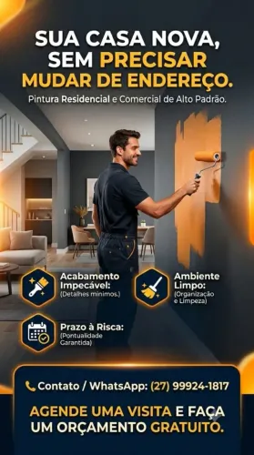 Pintor Profissional | Pintura Residencial e Comercial | Orçamento Grátis