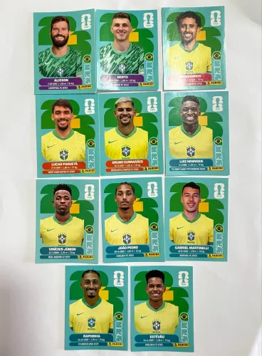 Figurinhas Jogadores do Brasil Copa 2026 Panini