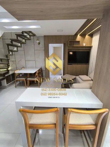 Apartamento duplex- 3 quartos, 1 suíte, 108m², mobiliado- Negrão de Lima