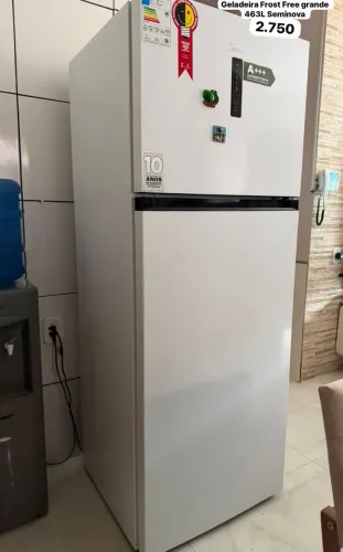 Geladeira grande 463L Frost Free seminova