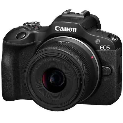 Câmera Digital Canon EOS R100 24.1MP 3.0 Lente RF-S 18-45MM IS STM - Nova Lacrada