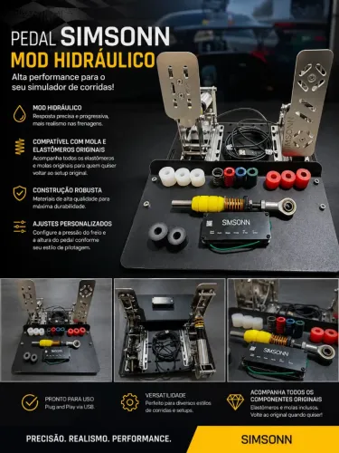 Pedal Freio e Acelerador Simsonn 