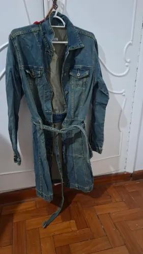 Jaqueta jeans sobretudo