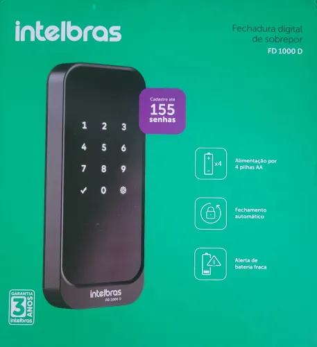 Fechadura digital intelbras ,já instalada