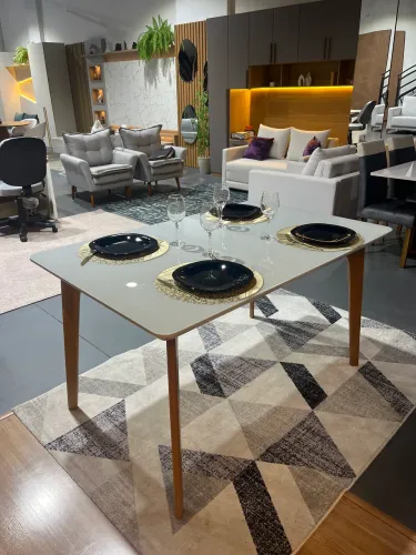 Mesa jantar 1,40x0,90 tampo off white