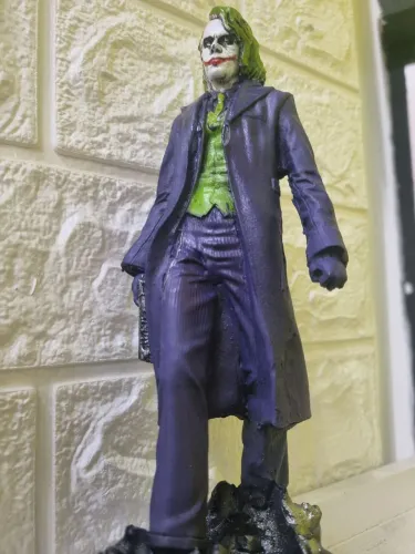 Boneco Resina Colecionador 22cm Coringa Heath Ledger