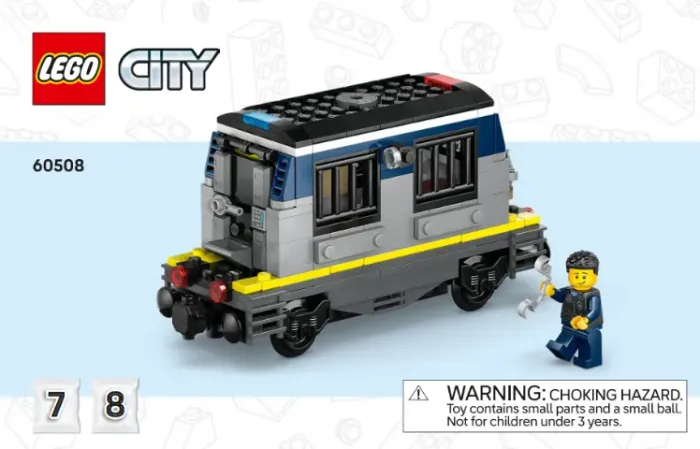 Lego® City - Bag 7 e 8 - Police Train Heist 60508 (Assalto ao Trem da Polícia)