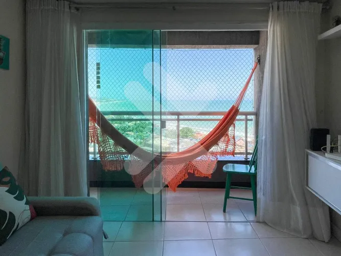 Apartamento mobiliado com 1 suíte e 1 semi-suíte no Duna Barcane | Ponta Negra | 56 m²