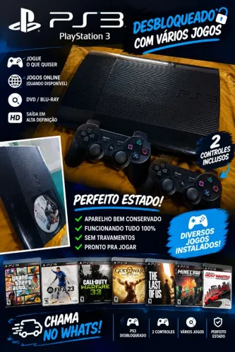 Ps3 desbloqueado vários jogos