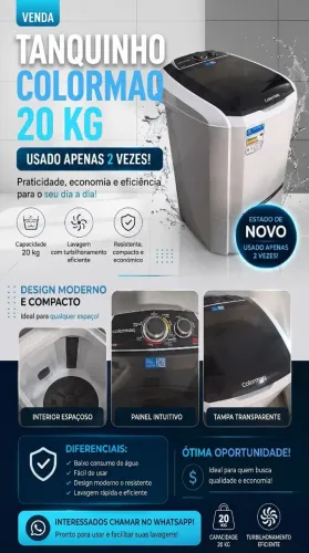 ? TANQUINHO COLORMAC 20 KG À VENDA!