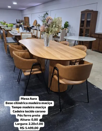 Mesa de Jantar Aura Orgânica