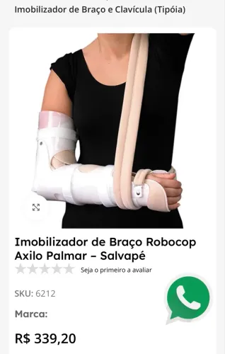 Imobilizador de braço axilo-palmar