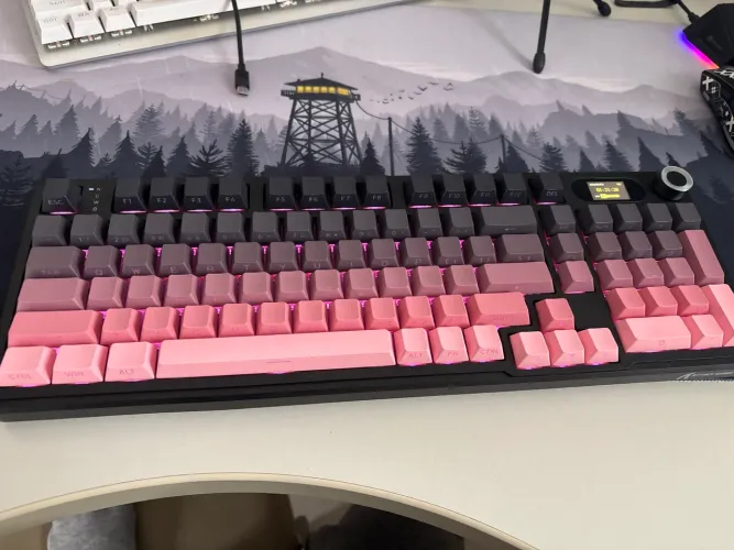 Teclado Mecânico Gamer Bluetooth 2.4g Attack Shark X98pro com defeito double tap 