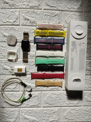 Relógio Apple Watch inox dourado 44