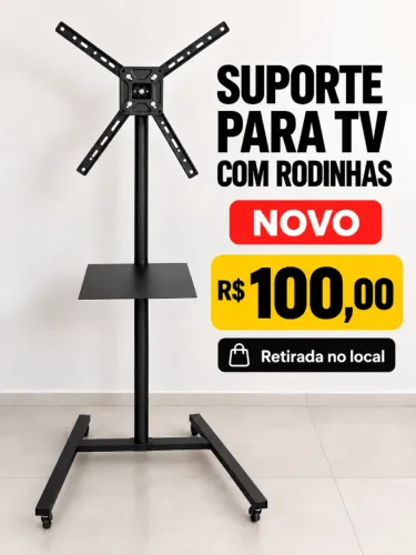 Suporte TV com rodinha
