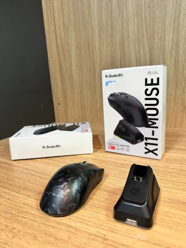 Mouse Gamer K-Snake X11 Wireless 1000Hz + Dock - 2.4G/Bluetooth