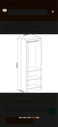Guarda roupa 2 portas