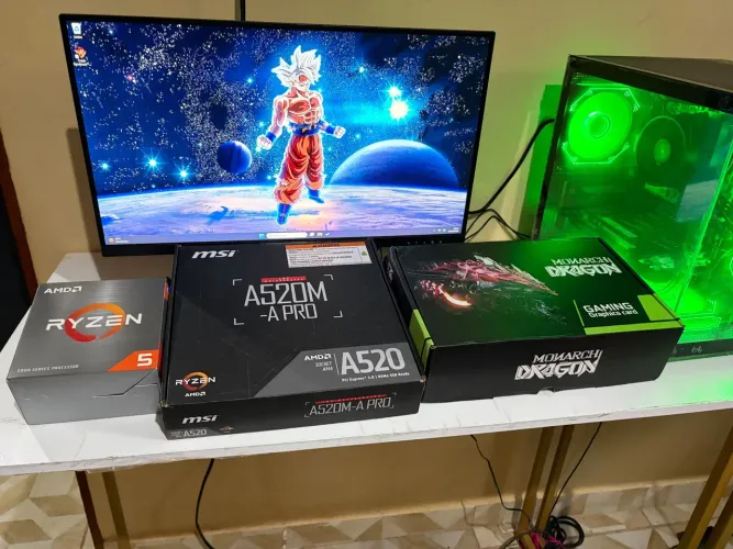 SETUP GAMER COMPLETO RYZEN 5 5500 GTX 1660 TI 6GB E 16 GB RAM DDR4