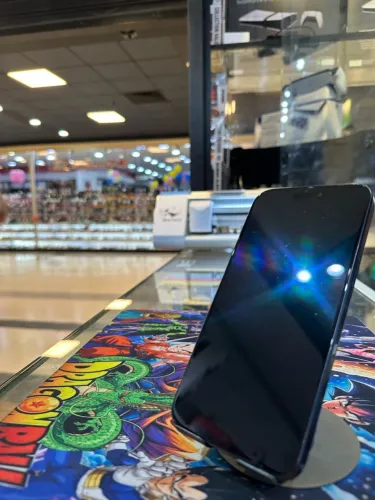 VENDO OU TROCO IPHONE 15 PRO MAX NA COR TITANIUM BLUE 256GB SAÚDE DA BATERIA 91%