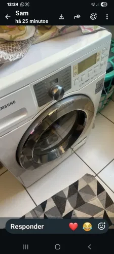 Lavadora e secadora SUMSUNG BUBLE 8 5 KG . COM DEFEITO PARA QUEM INTERSSAR.