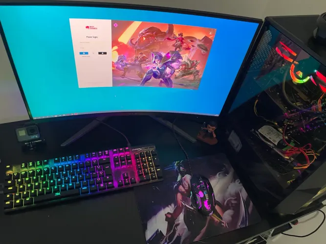 PC Gamer Super Ultra Top de Linha + Monitor Curvo 144Hz 