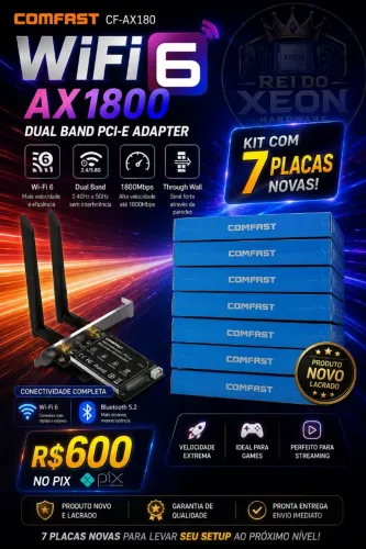 Vendo 7 placas Wi-Fi lacradas. <br>Não Vendo se