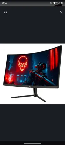 Monitor Gamer Hq 27 Curvo 1ms, 180hz, Amd Freesync Hq27c18 Preto