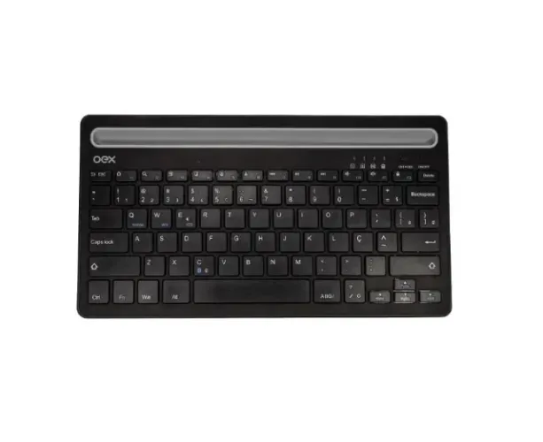 Teclado Bluetooth Recarregável Tc502 Plus, Para Pc, Tab, Smart, Preto, Abnt2, Oex