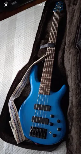 Baixo Cort C5 Deluxe Candy Blue