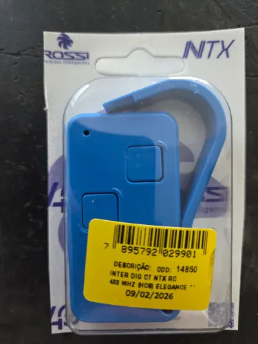 Controle Remoto Rossi azul 433 MHZ