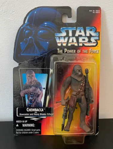 Star Wars Chewbacca Power of the Force Kenner 1995 Lacrado Original Japão