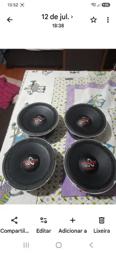 Médios HardPower de 6 polegadas 200 RMS cada um