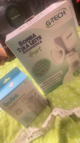 Bomba Tira-Leite Automática G-Tech Smart + 9 Saquinhos Buba