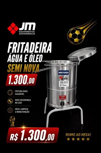 Fritadeira água e óleo