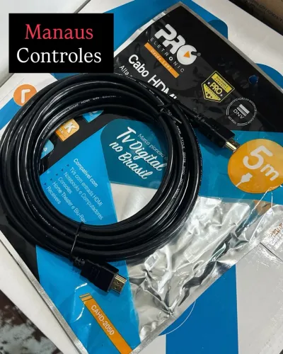 Cabo Hdmi de 5 Metros Pro Eletrônic Compatível 4K
