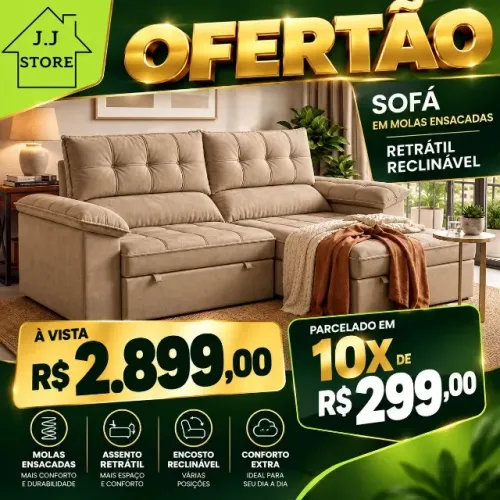 sofá - milano - compre e receba em 72 horas 