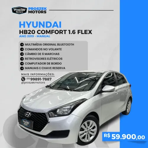 Hyundai HB20 C./c.plus/c.style 1.6 Flex 16V Mec. 2019