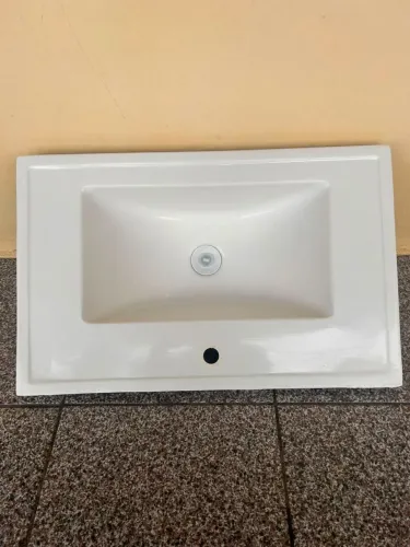 Pia banheiro mármore sintético