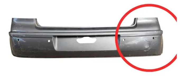 Parachoque Traseiro Polo Hatch 2007 A 2012 Original Detalhe