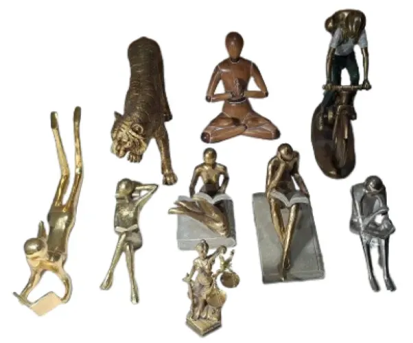 Esculturas, Estatuetas em Metal Resina e Madeira