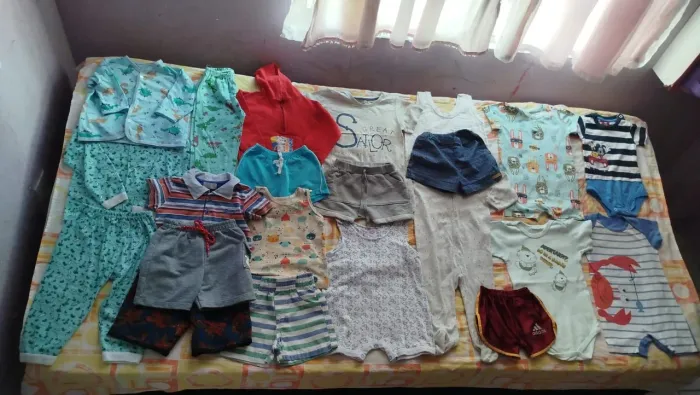 Lote de bebê menino com 20 peças veste 6/9 meses