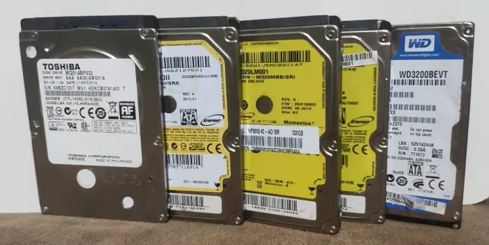 Hdd Sata 320GB 2,5" PS2 PS3 Xbox 360 Notebook - Hd Usados Funcionando Perfeitamente