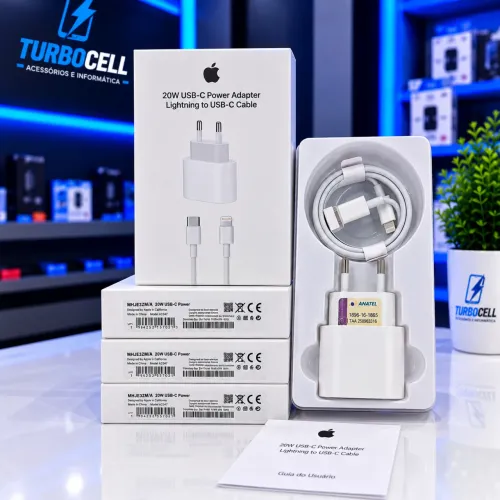CARREGADOR 20W USB-C + CABO LIGHTNING