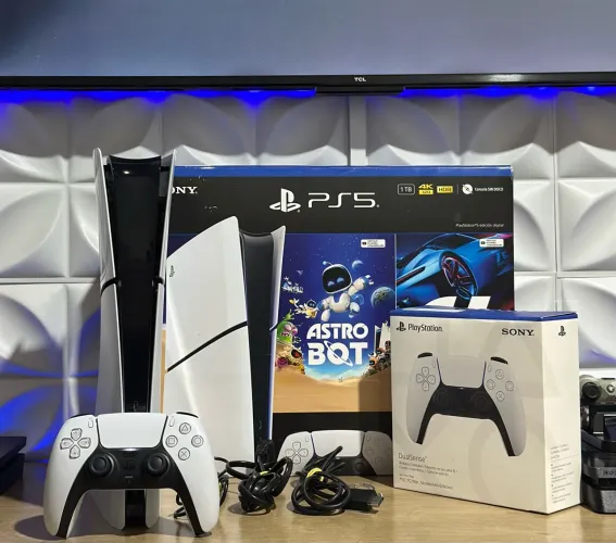 Vendo ou Troco em PS4 + Volta PS5 Slim 1tb Novinho Completo