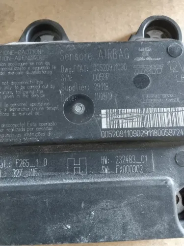 Módulo Airbag Fiat Fiorino 17/22 00520911090 H Sem Colisão