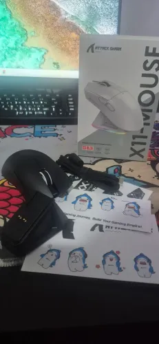 MOUSE ATTACK SHARK X11 COM DOCK DE CARREGAMENTO (LACRADO)