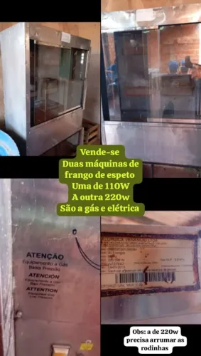 Vendo duas máquinas de assar frango